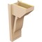 Ekena Millwork 8-in W x 12-in D x 24-in H Funston Slat Rough Cedar Woodgrain TimberThane Outlooker, Primed Tan OUTUR080X12X24FST24RCPR - alternate 4